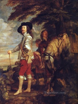 アンソニー・ヴァン・ダイク Painting - チャールズ1世 狩りのイングランド王 バロック宮廷画家アンソニー・ヴァン・ダイク